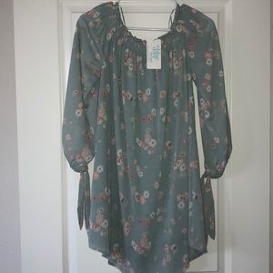 Off shoulder floral dress